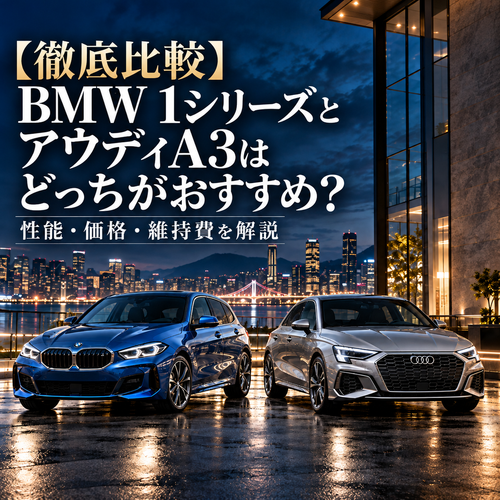 【徹底比較】BMW 1シリーズとアウディA3はどっちがおすすめ？性能・価格・維持費を解説