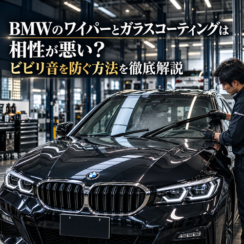 BMWのワイパーとガラスコーティングは相性が悪い？ビビリ音を防ぐ方法を徹底解説