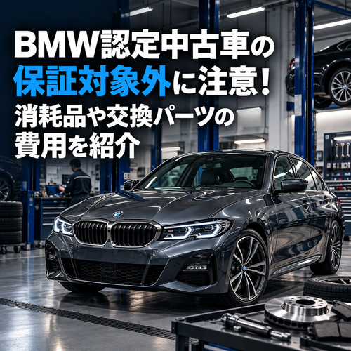 BMW認定中古車の保証対象外に注意！消耗品や交換パーツの費用を紹介